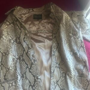 Bernini python skin coat jacket